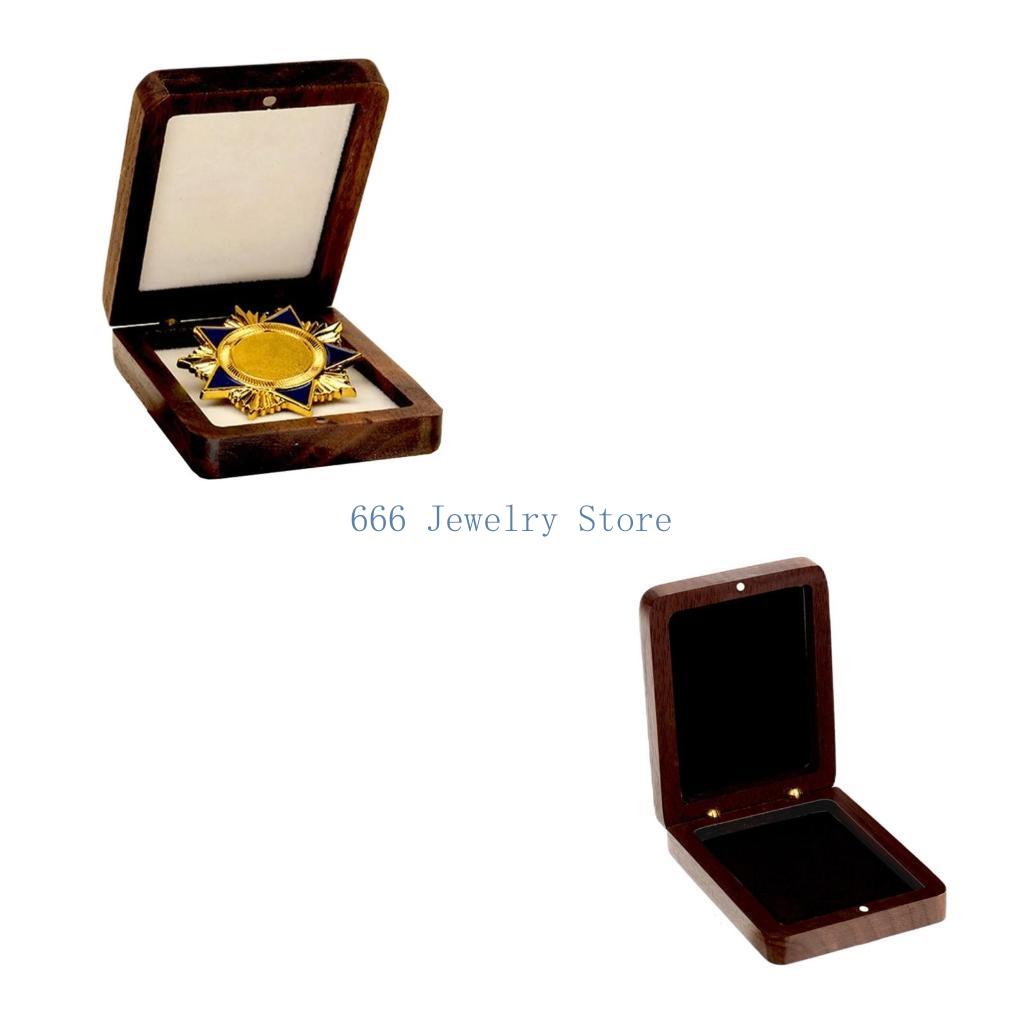 Collectors Coins Jewelry & Watches Of Smithtown Photos - F2TD porte-Badge en bois, conteneur stockage