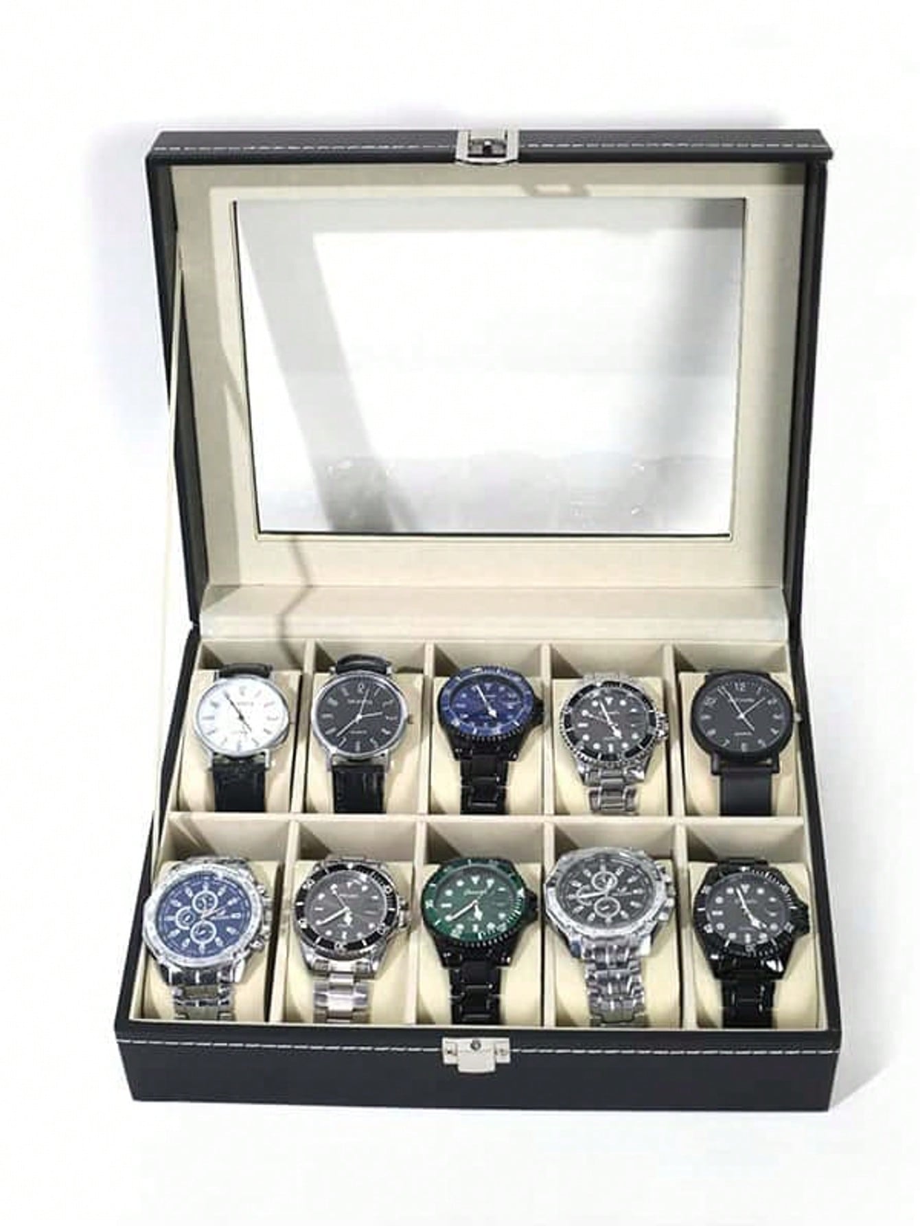 Jewelry Watches Men - Boîte à montres en cuir avec