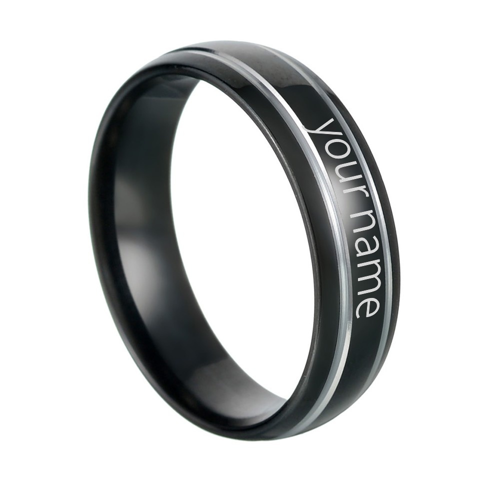 Bague de mariage personnalisée - Titanium Steel Ring avis et prix