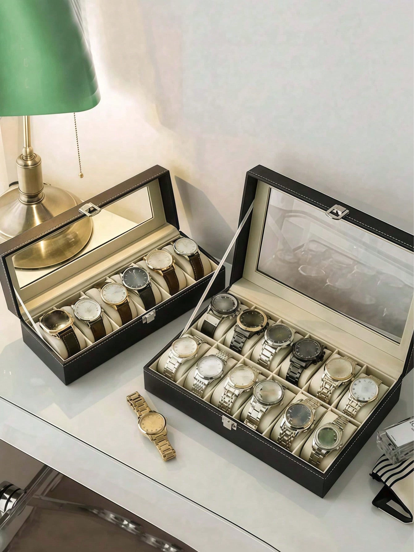 Boîte à montres en cuir avec s - Jewelry Watches Men avis et prix