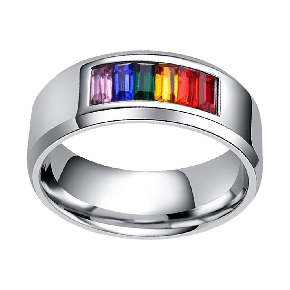 1 pièce, bague Pride en acier  - Titanium Steel Ring avis et prix