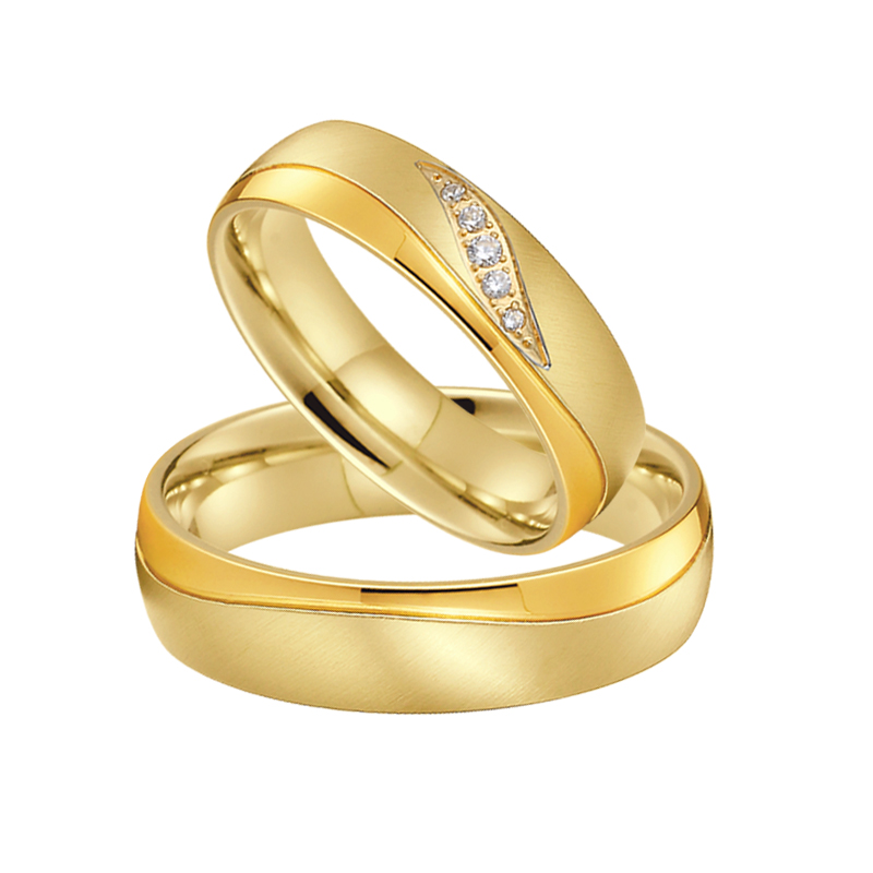 Mode occidentale 24k plaqué or - Titanium Steel Ring avis et prix