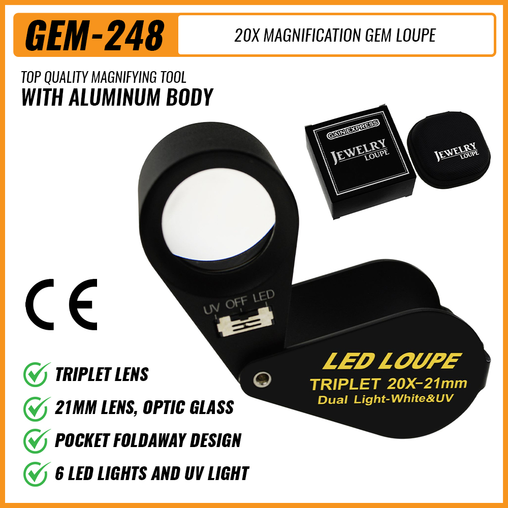 Loupe à bijoux 20x 21mm, doubl - Collectors Coins Jewelry & Watches Of Smithtown Photos avis et prix
